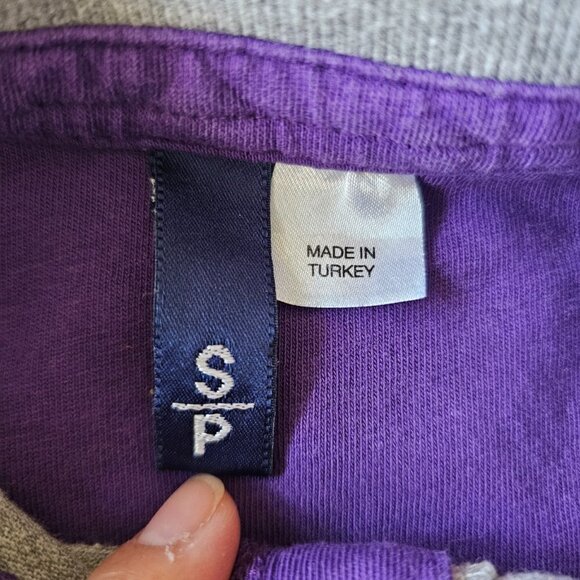 Men's Grey/Purple H&M Short sleeve Golf Shirt, Size Small - Picture 10 of 13